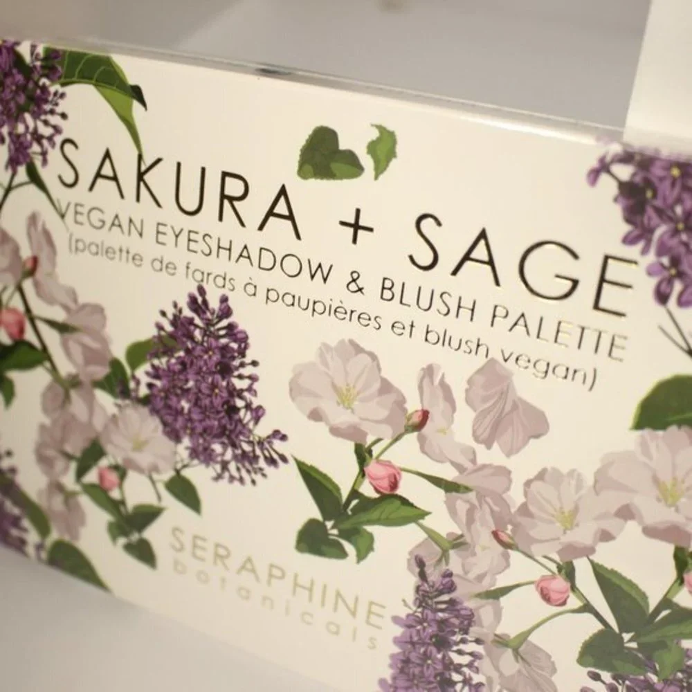 Seraphine Botanicals Sakura + Sage - Vegan Eyeshadow & Blush Palette